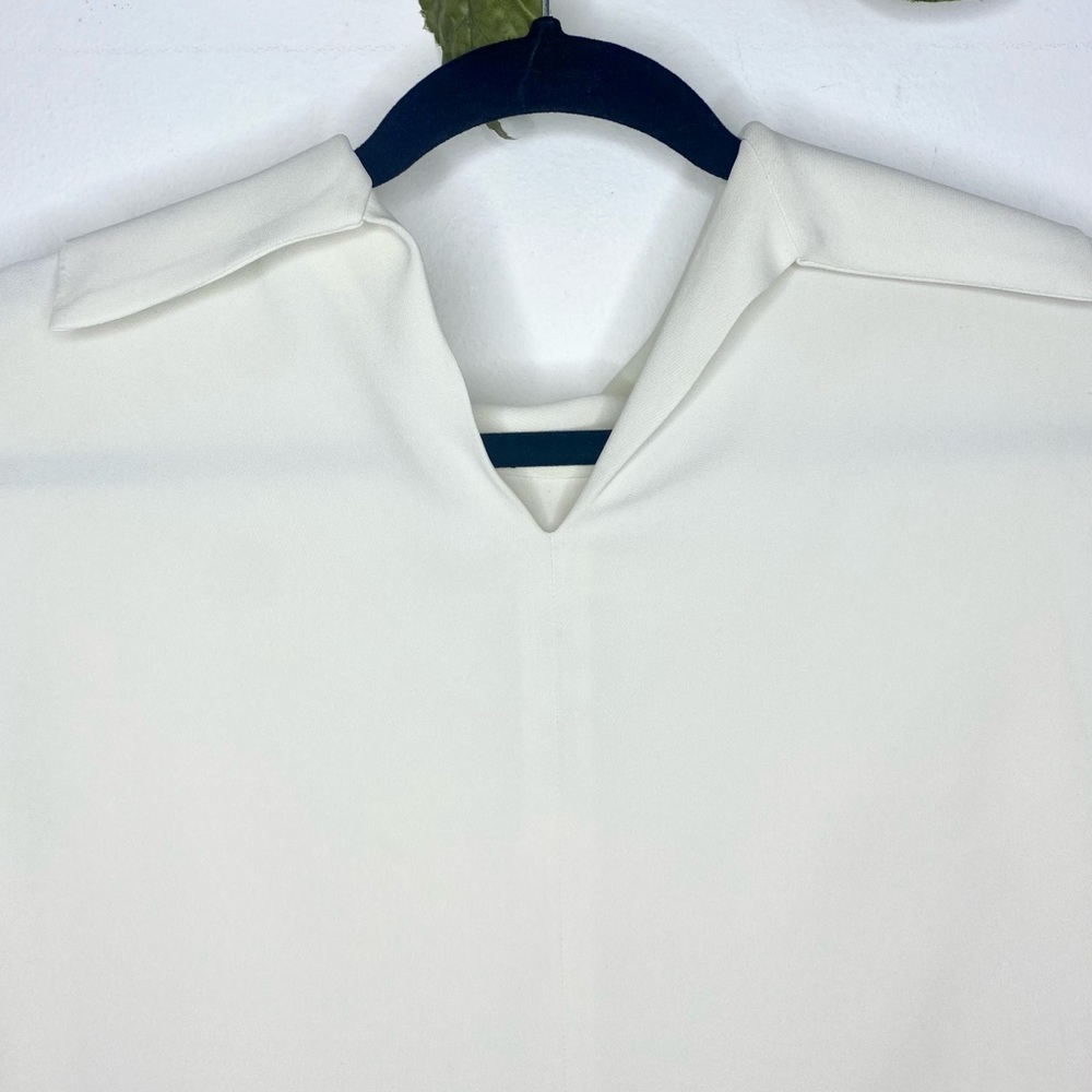 The Row ‘Sesil Sleeveless Cady’ Draped Funnel Neck Top - Picture 9 of 12